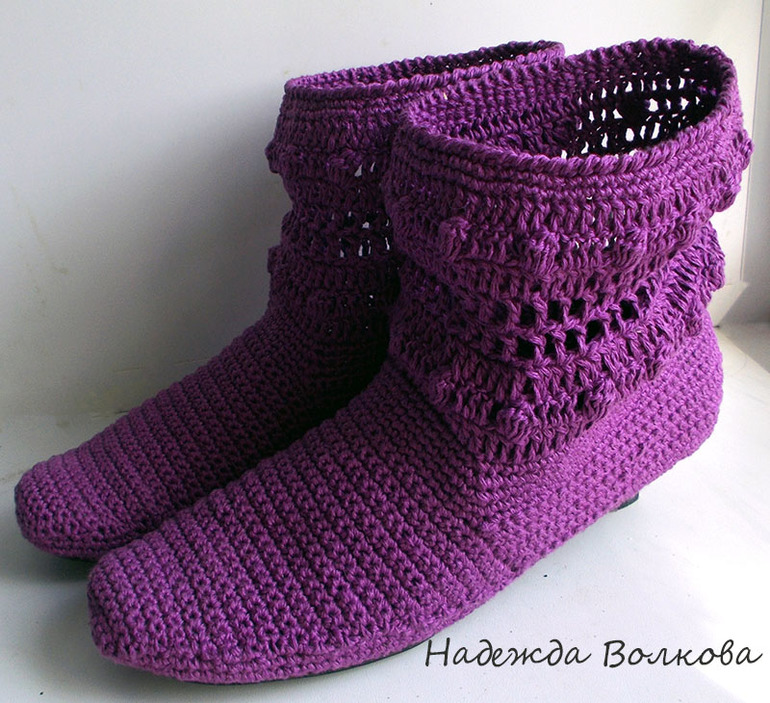 Льняные сапожки себе любимой