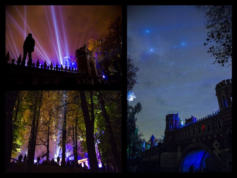 Лазерное шоу Круг Света в Царицино.