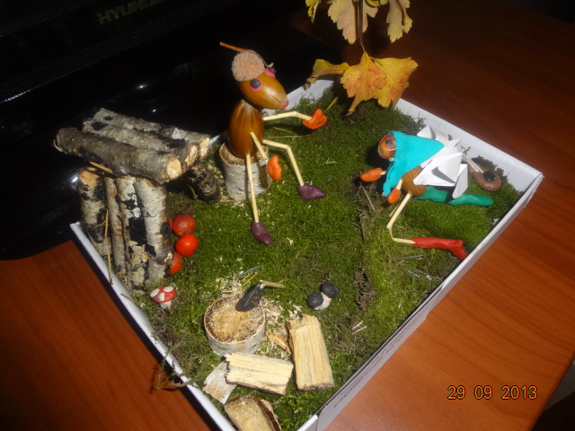 Поделка - СТРЕКОЗА И МУРОВЕЙ.