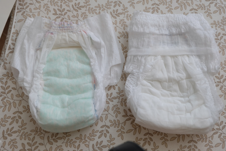 Трусики Pampers и трусики Moony