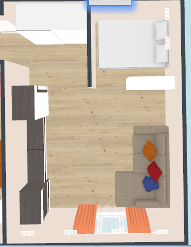 гостиная+спальня