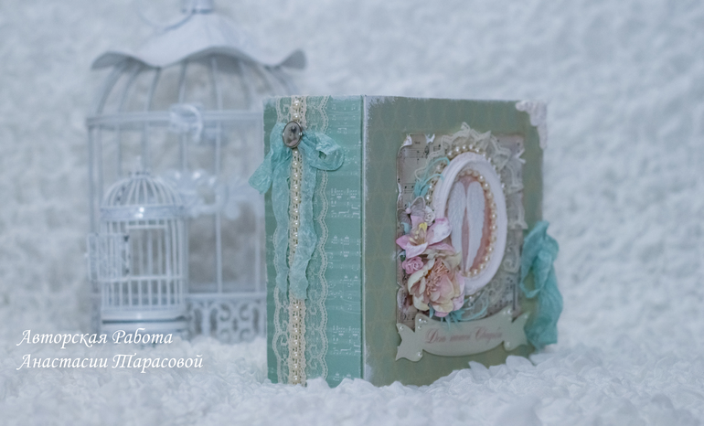 Свадебный набор: альбом и открытка в коробочке.