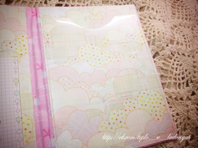 Папка для свидетельства о рождении) девочковая