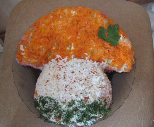 Подборка оформлений салатов