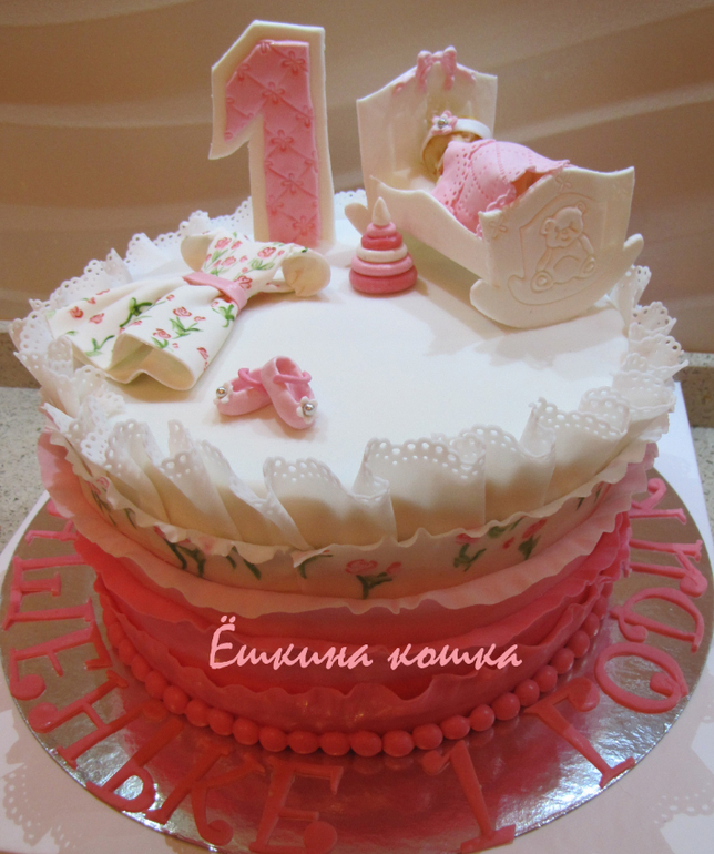 Торт на годик девочке