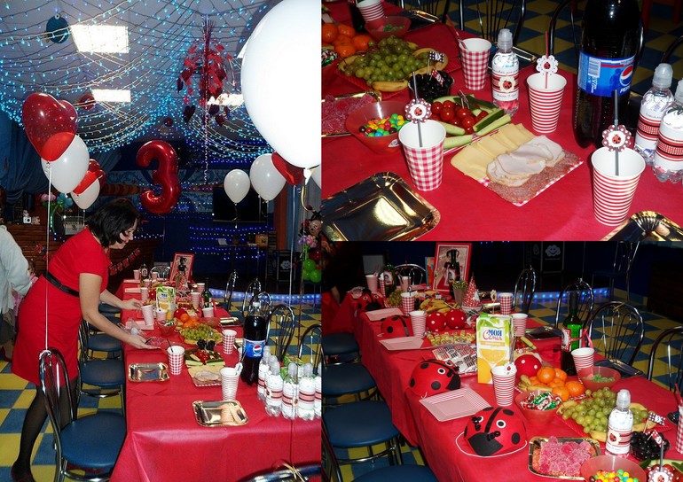 Анечке 3 годика-праздновали 3 дня) или в гостях у божьей коровки)