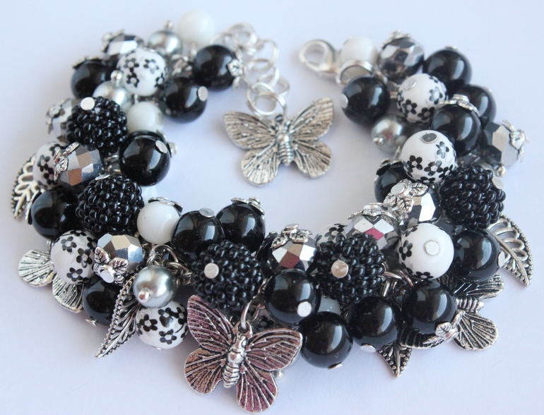 Браслет "Чёрно-белый"