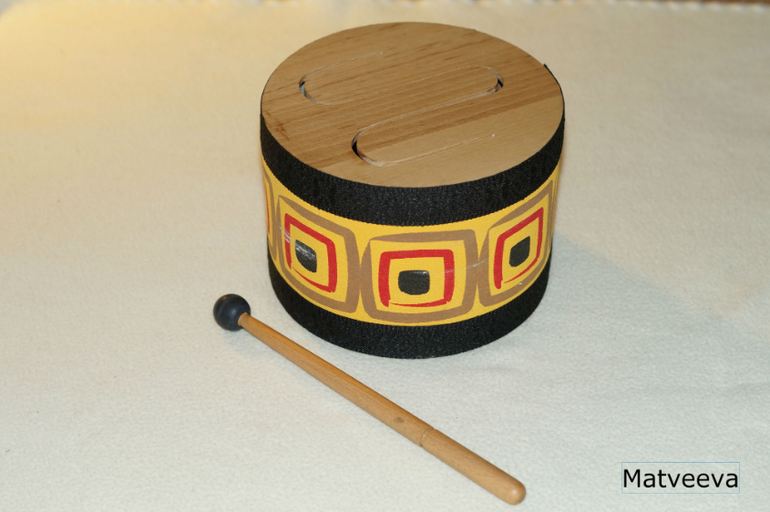 Наши деревянные игрушки 10 мес - до 1,7 . Часть 4 - музыкальные инструменты.