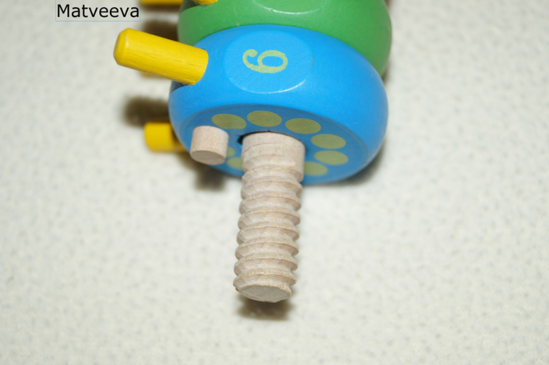 Наши деревянные игрушки 10 мес - до 1,7 . Часть 6.