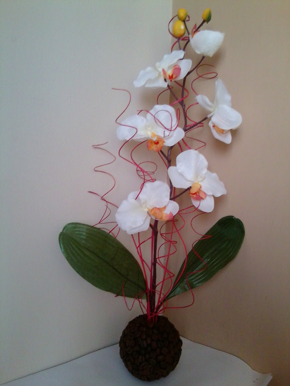декор с орхидеей
