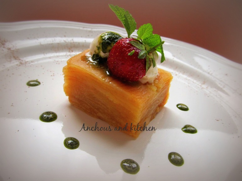 Холодный яблочный десерт