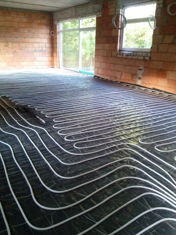 теплый пол.