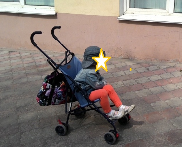 Коляска-трость Курносики, трость на 5+++