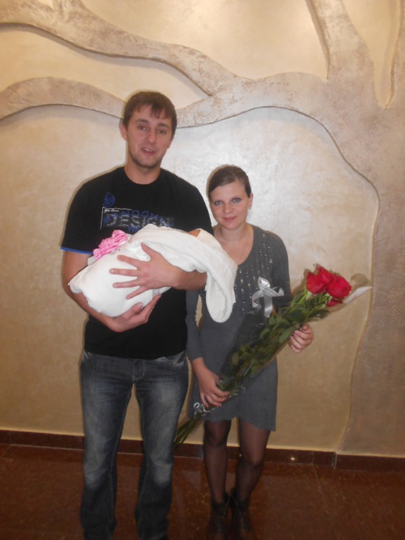 Родила доченьку Полину 25 октября! Мои третьи роды!