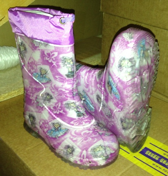 Резиновая обувь с утепленным сапожком (пр-во Каури, г.Тверь)