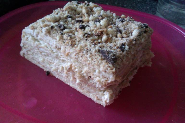 Совместный с Вероничкой тортик.