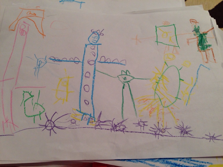 Юный художник))