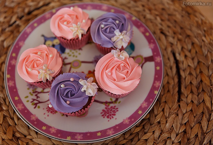 Капкейки на день рождения доченьки