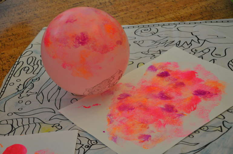 рисование шарами