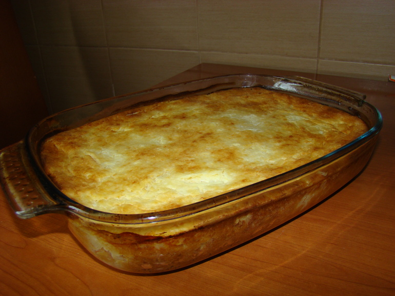 Творожная запеканочка с фруктами! ну ОЧЕНЬ вкусная))