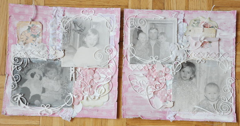 первый разварот в СП шебби альбом