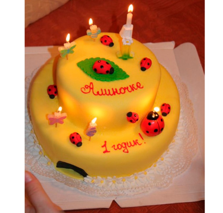 Как мы отмечали 1 годик=)))Вечеринка в стиле Божьих коровок