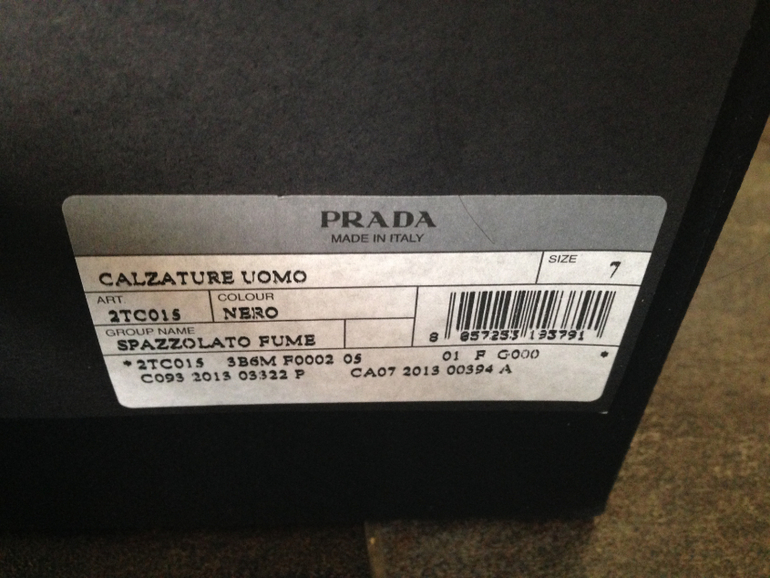 Новые мужские ботинки Prada