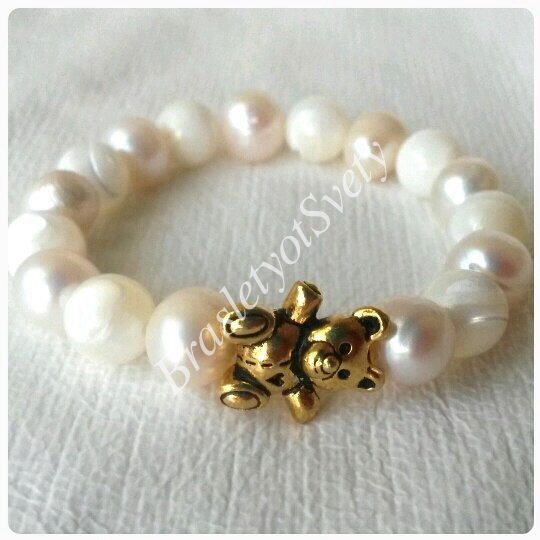 Браслеты с именами из натуральных камней