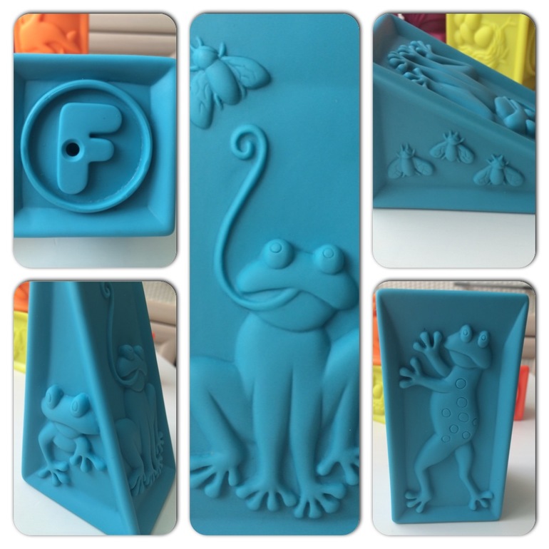 Мягкие резиновые кубики алфавит Battat