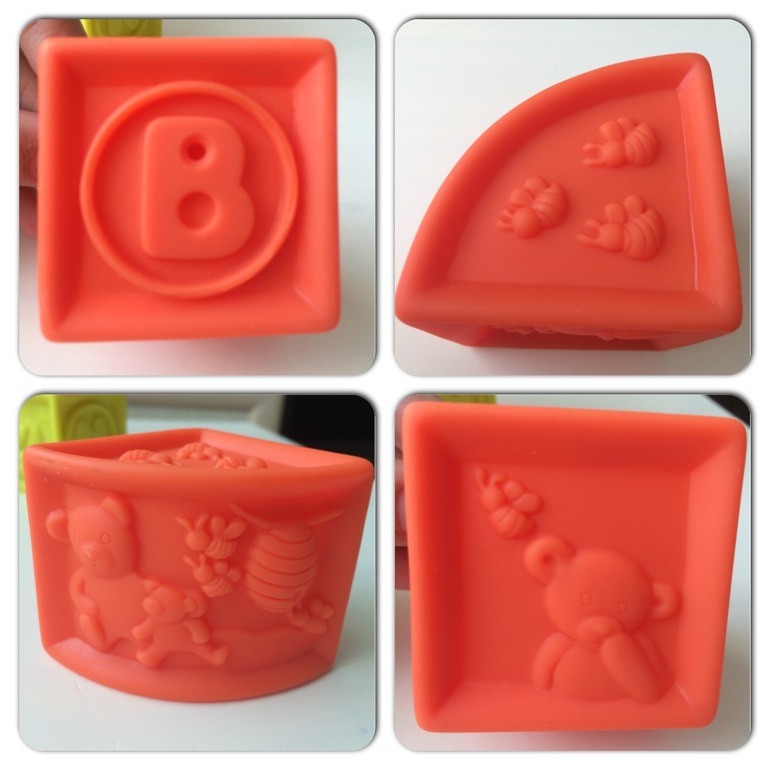 Мягкие резиновые кубики алфавит Battat