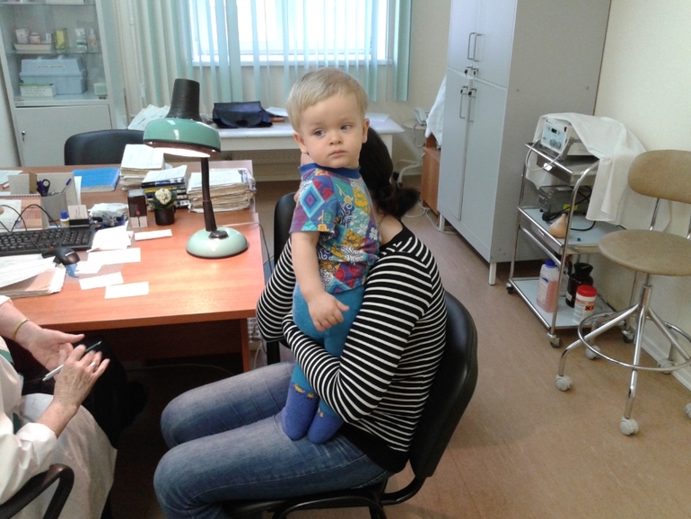 Вот,что бывает,если мужа в поликлинику берешь)))