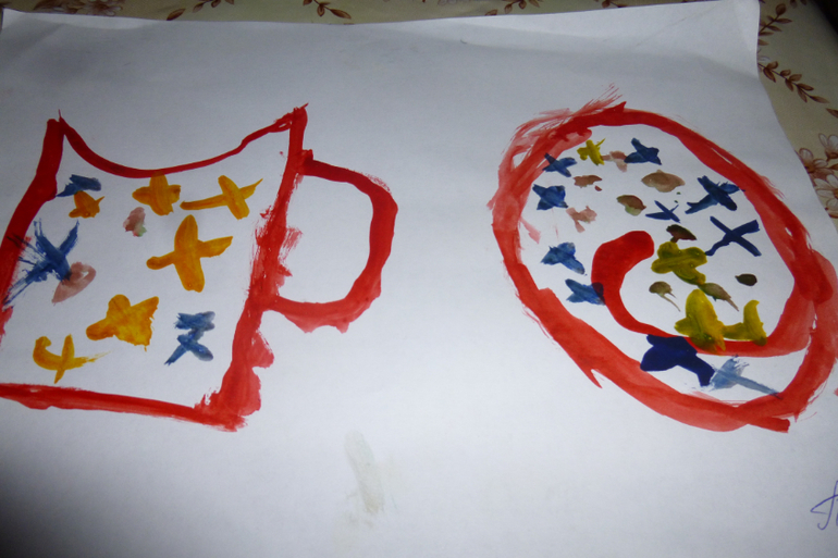 Вот такой у меня талантливый художник растете)))