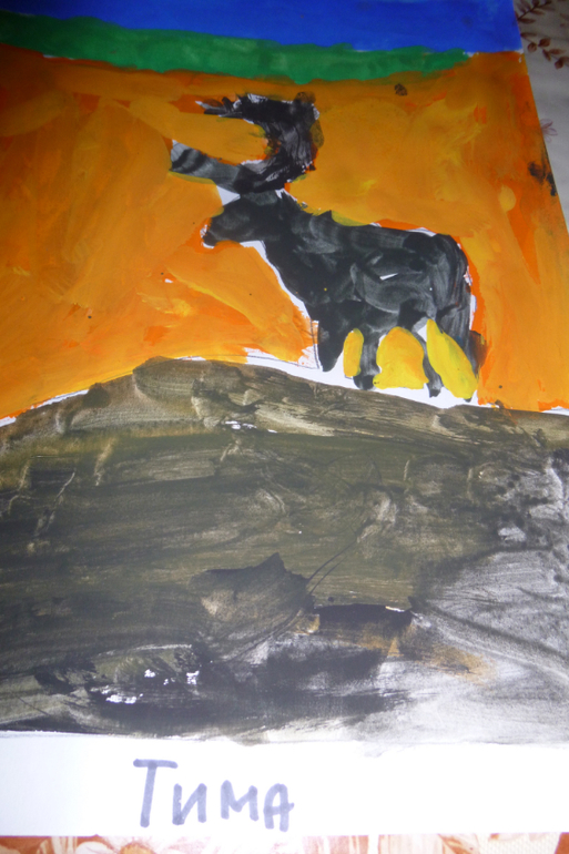 Вот такой у меня талантливый художник растете)))