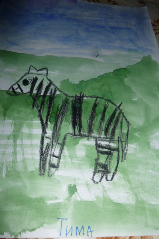 Вот такой у меня талантливый художник растете)))