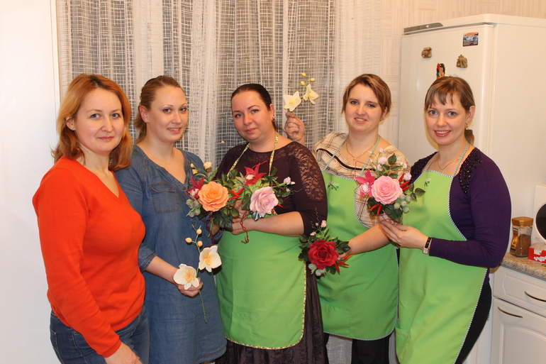 Ну и мой первый букет!