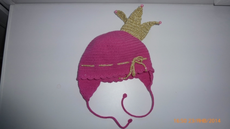 шапка принцесса