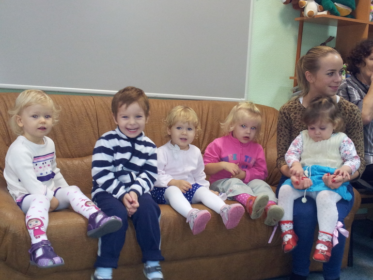 Люба в саду