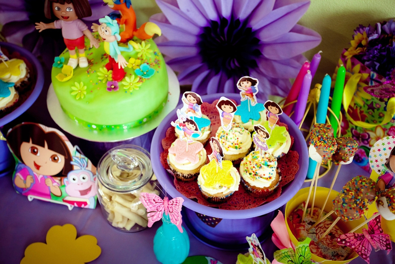 Dora the Explorer candy bar...Сладкий стол Даша — путешественница...