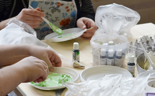 Фотоотчет с курсов по кремовому декору:)