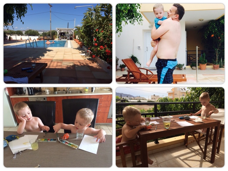 На Крит большой семьей :-)