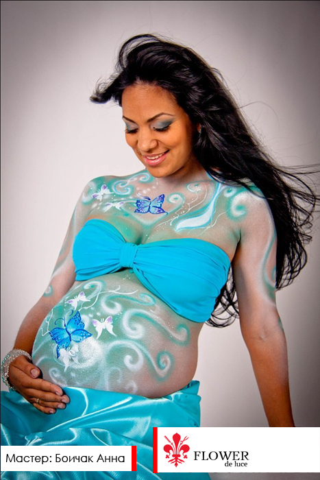 Боди-арт беременных.