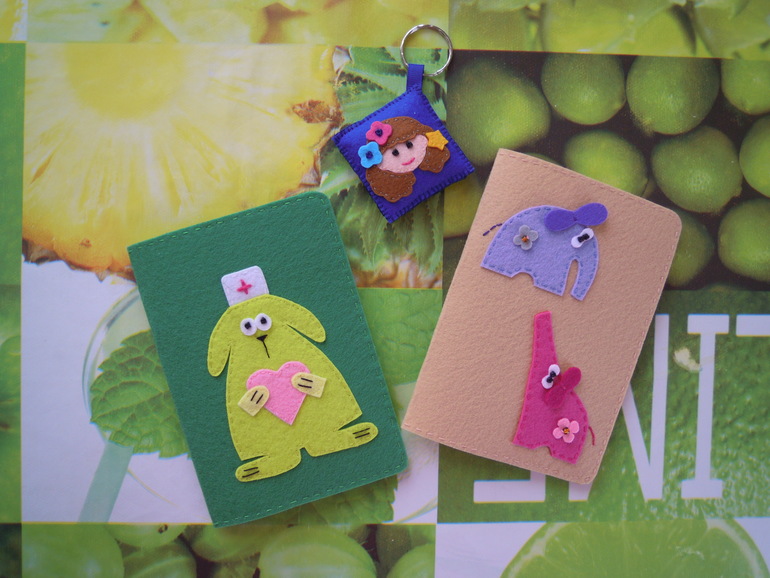 Обложки на паспорт и брелок