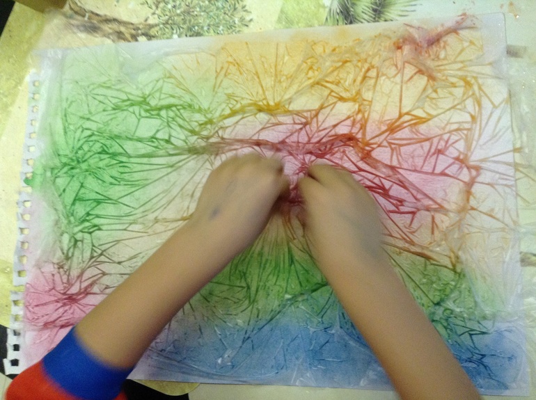 Художка. Акварель и полиэтилен. Что - то в этом есть ;))))