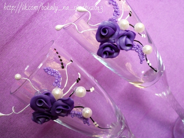 Бокальчики с весенним настроением!!!