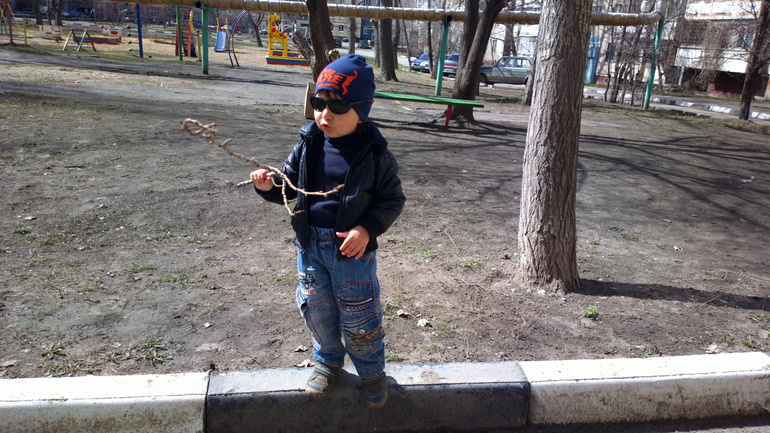 Наша прогулка с пользой.