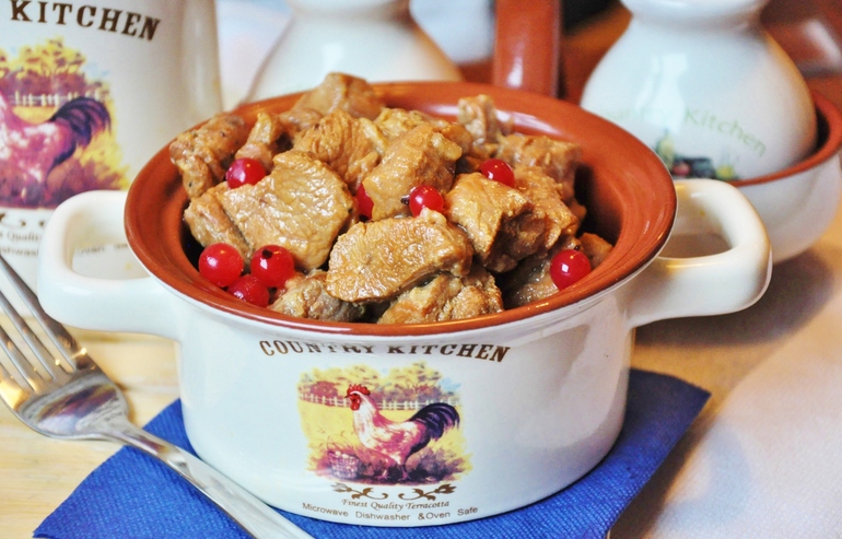 Индейка в медовом соусе.