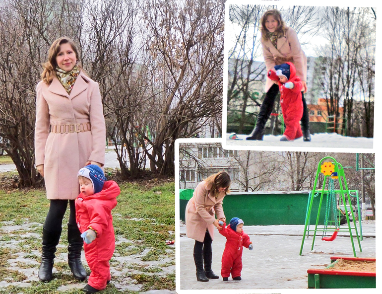 От сердца отрываю Диву Милану и ... пальто в цвет слинга!