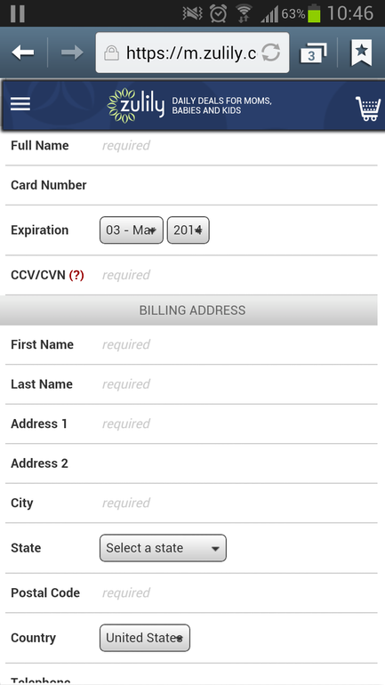первый заказ с америки