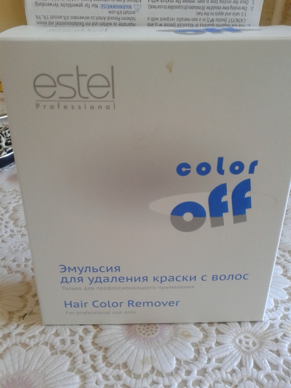 Смывка Estel color off или как я вывела черный цвет)))