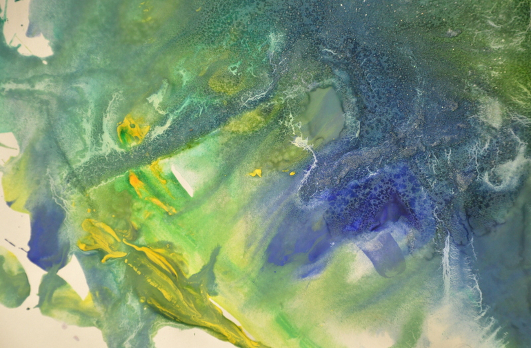 Первые пробы: ГУАШЬ (1,4 года)